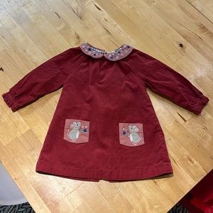 Baby Boden corduroy holiday dress